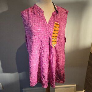 Costco Sleeveless Purple Blouse | Size 2XL | NWT